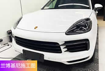 兰博基尼蓝色魔力车衣施工